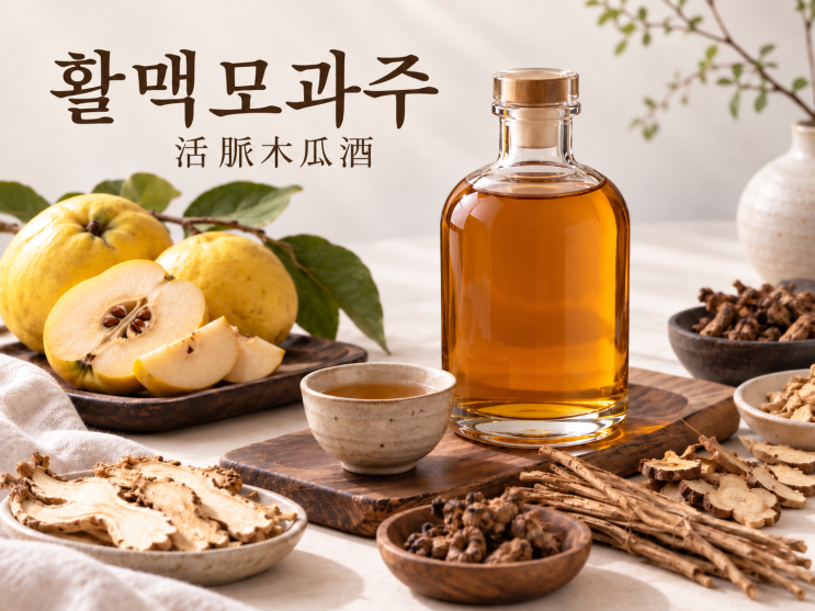 관절에 좋은 약술 활맥모과주, 골관절염약 레일라정은 활맥모과주 처방을 바탕으로 만들어졌어요
